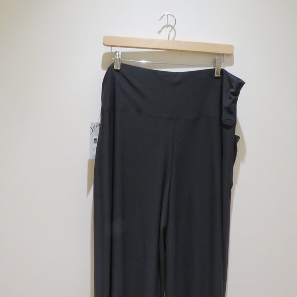 SYMPLI J-Hook Full Leg Pant Wide Leg in Graphite Lagenlook Minimalist Sz 18 NWT - Picture 10 of 15